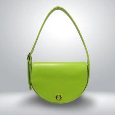 Bolsa Baguete Tropix com Fechamento de Ímã, Fivela e Bolso Interno - C