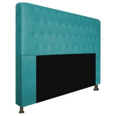 Cabeceira Brenda Para Cama Box King Size 195cm com Capitonê Suede - Ec