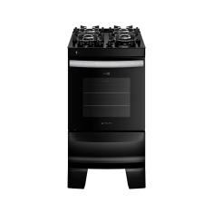 Fogão 4 Bocas Preto com Mesa de Vidro Atlas Agile Up Bivolt - Preto