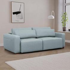 Sofá Essence Retrátil 3 Lugares 200cm Cabecasa Madeiramadeira Verde