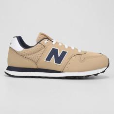 Tênis New Balance 500 V'2 Masculino, Bege, Marinho, 41