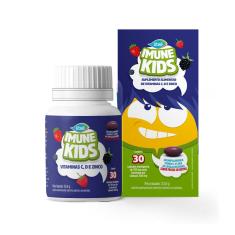 Imune Kids C,D,Zinco 30 Cáps Mastigáveis Sabor Frutas Silvestres Liteé Farma 