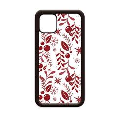 Capa de Natal vermelha e branca para iPhone 12 Pro Max para Apple Mini Mobile Case Shell