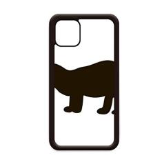Capa preta Bagcer animal fofo para iPhone 12 Pro Max para Apple Mini Mobile Case Shell