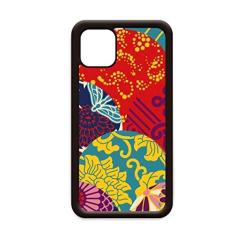 Capa com estampa de flores de nó chinês estilo japonês para iPhone 12 Pro Max para Apple Mini Mobile Case Shell