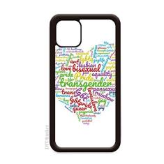 Capa Love Heart Rainbow LGBT Wordcloud para iPhone 11 Pro Max para Apple Mobile Case Shell