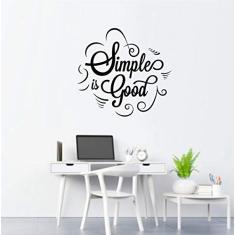 Adesivo de Parede Frase mod39 Life is Good tamanho 50cmx50cm