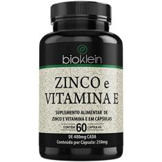 BioKlein Zinco + Vitamina E 400Mg (60 Caps) - Único Preto