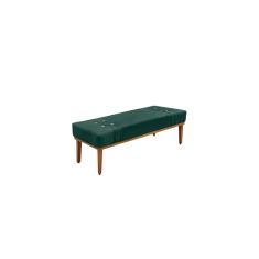 Recamier Calçadeira Decorativo Gênova 0,90 cm Veludo Verde - Montanaris Decor