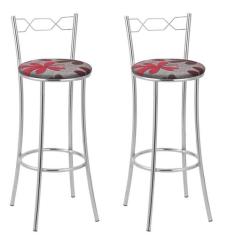 Kit 2 Banquetas Cromadas Bc51-a E511 - TRE PARONI