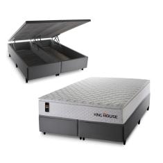 Conjunto Box Baú New Moon Branco 193x203x73 c/ Molas Ensacadas