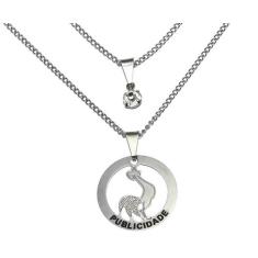 Colar Duplo Minha Profissão Publicidade Propaganda Inox - Milena Folhe