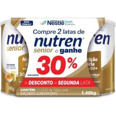 Nutren senior sem sabor suplemento lata 740g 2 latas