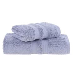 Kit Toalha de Banho e Rosto Algodão Egípcio Buddemeyer, Cinza Claro 18