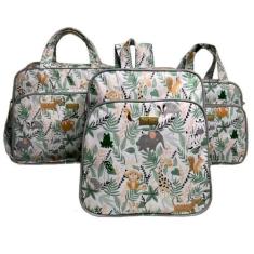 Kit Bolsa Maternidade Mala Bebê Enxoval Desenho 3 peças - RUBIAVI