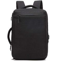 Mochila de ombro Mochila multifuncional portátil Mochila de uso duplo USB Mochila de computador de grande capacidade, tecido impermeável selecionado