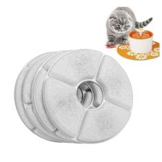 Filtro Refil 4 Uni Fonte Bebedouro Gato Pet Animal de Estimaçao Cachorro Carvao Ativado Agua Limpa Potavel