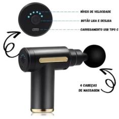 Massageador Elétrico Profissional Muscular 6 Velocidades - Home Goods