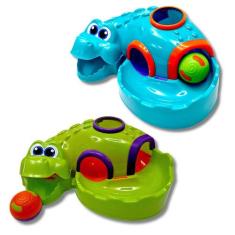Brinquedo Infantil Educativo Didático para Bebê Croco Ball com bolinha