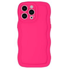 miyonsin Capa para iPhone 13, design de moldura ondulada para mulheres e meninas, capa de telefone ondulada fofa, capa de telefone de proteção de câmera de silicone TPU SLiquid macio para iPhone 13,