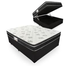 Cama Box Baú Viúva + Colchão De Molas - Ortobom - Physical Nanolastic 