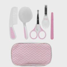 Kit De Higiene Cuidados Baby Para Bebês Com estojo Rosa Buba