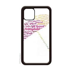 Capa Umbrella Rainbow LGBT Wordcloud para iPhone 11 Pro Max para Apple Mobile Case Shell