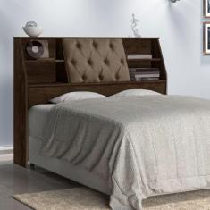 Cabeceira Casal Núbia Box Chocolate