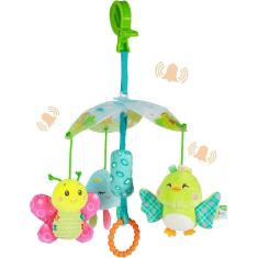  Brinquedos de carrinho de criança e brinquedos de assento de carro para bebês Chocalho pendurado Brinquedos de carrinho de criança Clip on Toys Hangi