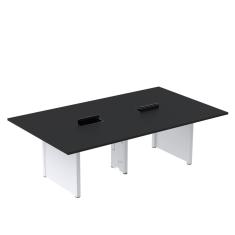 Mesa de Reunião 2400x1400 Mrcpb2414pp Preto/Branco