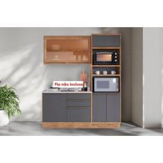 Cozinha Completa Versalis 3 Peças (1Aéreo+1Balcão+1TorreQuente) C3P192
