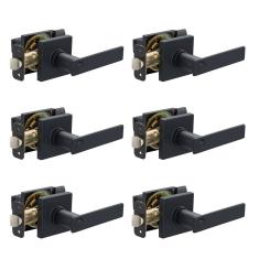 Alavancas de porta Amazon Basics Stamford 65 mm de diâmetro x 107 mm L, pacote com 6