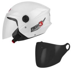 Capacete Moto Aberto New Liberty 3 Pro Tork + Viseira Fumê, BRANCO + V