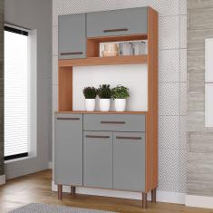 Armário de Cozinha Iguape 100% MDF Tuboarte 5 Portas e 1 Gaveta