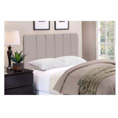 Cabeceira de Cama Box Milão Casal 1,40 Suede Nude - Comprar Moveis Em 