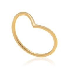 Anel Rommanel Banhado Ouro Aro Fino V Normal / Falange 512449, 14