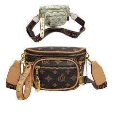 Bolsa Pochete Feminina Transversal Shoulder Bag  De Cintura - LF PRESE