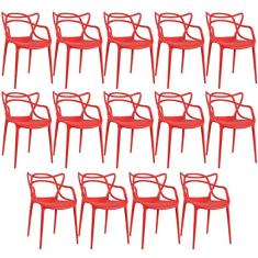Loft7, Kit 14 cadeiras Masters Allegra Vermelho