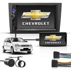 Kit Central Multimidia 2 Din Mp5 Bt Espelha Chevrolet Corsa - First Op