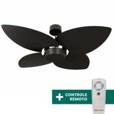Ventilador de Teto Com Controle Remoto Natuvent Dahlia No Light 4 Pás 
