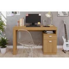 Mesa Computador Casal Melissa 1 Porta E 1 Gaveta Nature - Permóbili