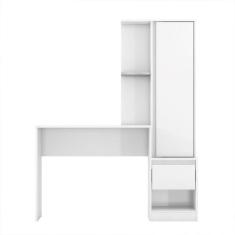 Escrivaninha com Armário 1 Porta Morada 29800 Branco Demóbile, Branco