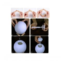 Umidificador Purificador De Ar Lua Cheia Com Iluminação Led Fragrâncias