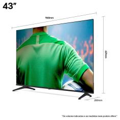 Smart TV 4K LG 43" UHD 43UA7500PSA Processador a7 Gen8 Alexa Integrado Otimizador de Jogos