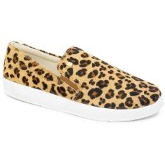 Tênis Slip On Feminino Bottero Metalizado Em Couro 357301
