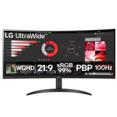 Monitor LG UltraWide Curvo 34" WQHD 3440 x 1440 VA 21:9 sRGB 99% HDR10