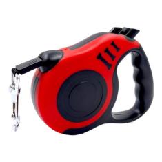 Guia Retrátil Para Passeio Coleira Cachorro 3 Metros - Sunoro, Vermelh