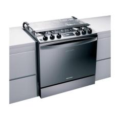 Fogão de Embutir Inox 5 Queim. Brastemp Bivolt BYS5PCRUNA, Inox, Bivol