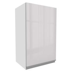 Armário Aéreo Madesa Acordes 100% mdf 40 cm - Porta Branco Brilho