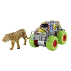 Carrinho C/ Animal Ou Dinossauro Monster Truck  Fricção 4X4 - Bbr Toys